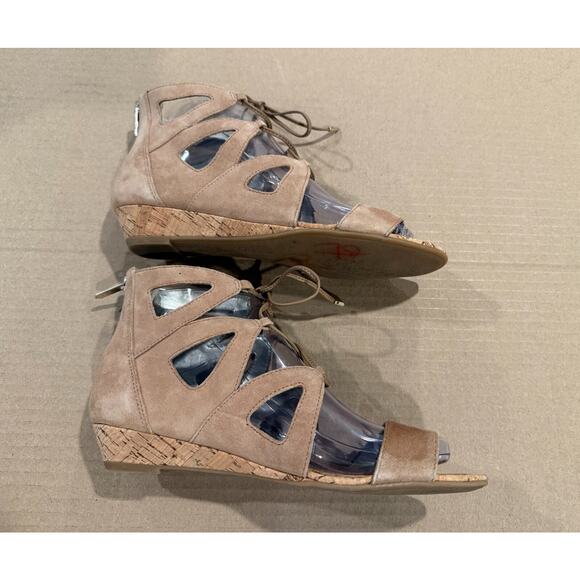 Sam Edelman Suede Dean Caged Gladiator Sandal Womens Size 6.5M Tan - Picture 3 of 8